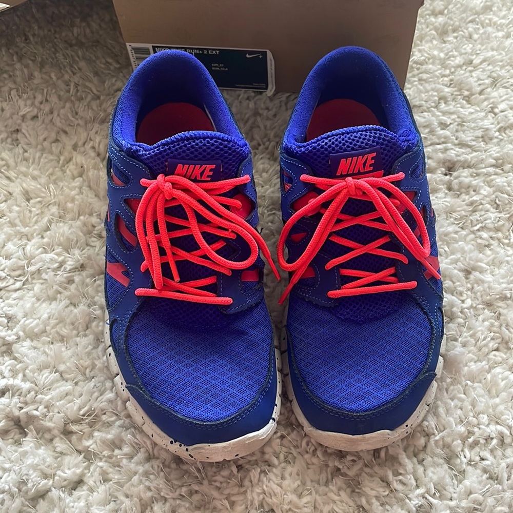 Nike Free Run+ EXT Blue & LazerPink